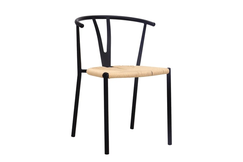 Siena Matgrupp runt 110 cm Svart med 4 Elysia Matstolar - Svart - Products - Möbler - Bord & matgrupp - Matgrupp