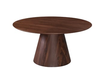 Siena Matgrupp runt 150 cm Valnöt med 6 Elsie Matstolar - Valnöt/Ljusgrå - Products - Möbler - Bord & matgrupp - Matgrupp