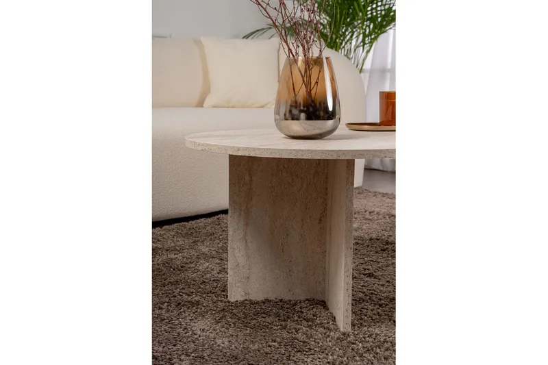 Soffbord Hasina Travertin - Travertin - Products - Möbler - Bord & matgrupp - Soffbord