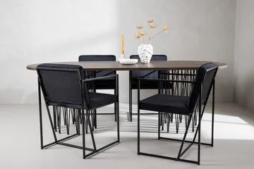 Stone Matgrupp 220 cm Oval med 4 Richmond stolar - Svart - Products - Möbler - Bord & matgrupp - Matgrupp