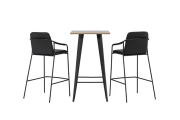 Tempe Matgrupp 60 cm Rektangulär med 2 Bella stolar - Svart - Products - Möbler - Bord & matgrupp - Matgrupp