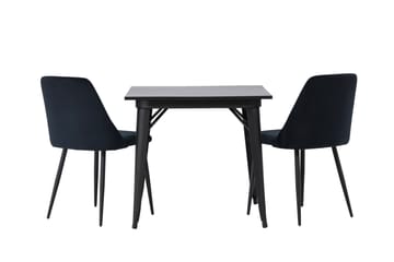 Tempe Matgrupp 80 cm Rektangulär med 2 Night stolar - Svart - Products - Möbler - Bord & matgrupp - Matgrupp