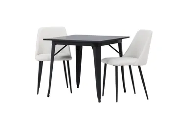 Tempe Matgrupp 80 cm Rektangulär med 2 Night stolar - Svart - Products - Möbler - Bord & matgrupp - Matgrupp
