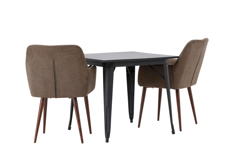 Tempe Matgrupp 80 cm Rektangulär med 2 Tomorrow stolar - Brun - Products - Möbler - Bord & matgrupp - Matgrupp