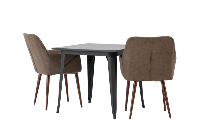 Tempe Matgrupp 80 cm Rektangulär med 2 Tomorrow stolar - Brun - Products - Möbler - Bord & matgrupp - Matgrupp