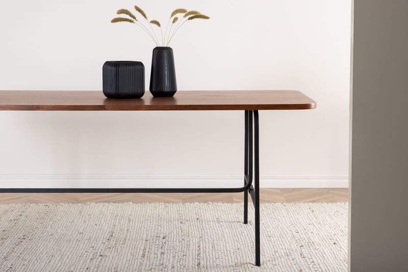 Uno Matbord 200 cm - Valnötsbrun/Svart - Products - Möbler - Bord & matgrupp - Matbord & köksbord