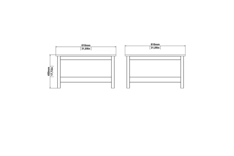 Vallvidera Soffbord 81 cm - Svart - Products - Möbler - Bord & matgrupp - Soffbord