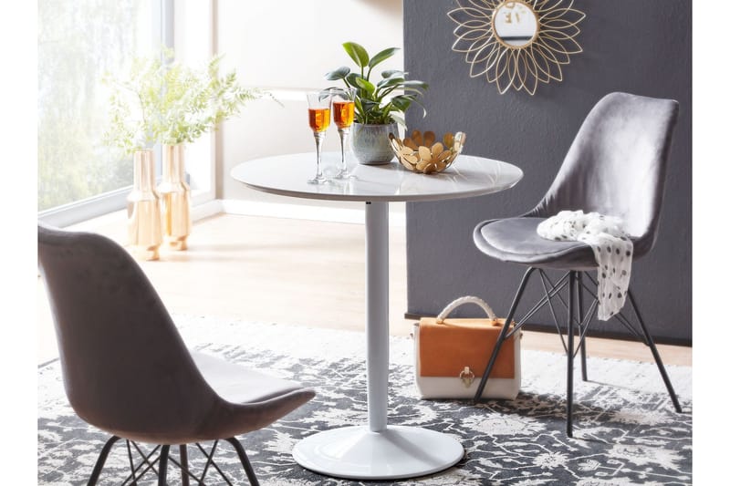 Wilhem Matbord 75 cm Rund - Vit - Products - Möbler - Bord & matgrupp - Matbord & köksbord