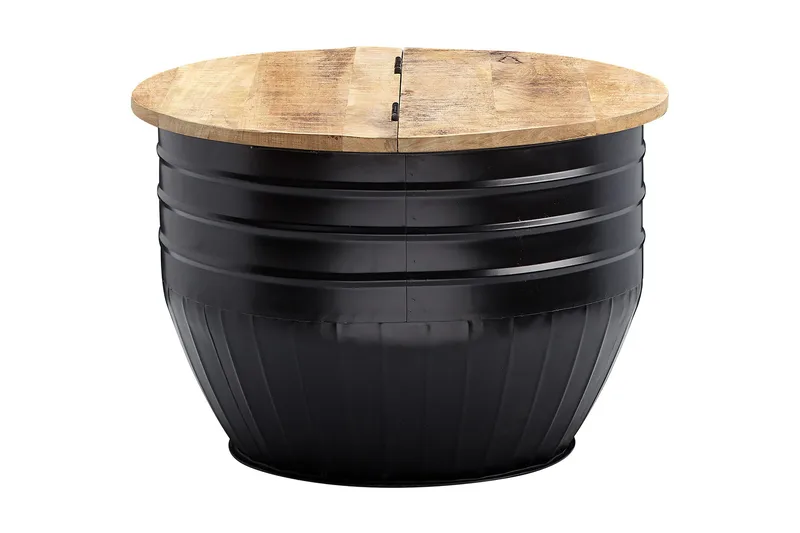 Willowdale Soffbord 60x41 cm Runt, Brun/Svart