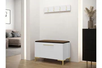 Dunvegan Hallmöbelset 84x44 cm - Vit - Products - Möbler - Hallmöbler - Möbelset för hall & entre