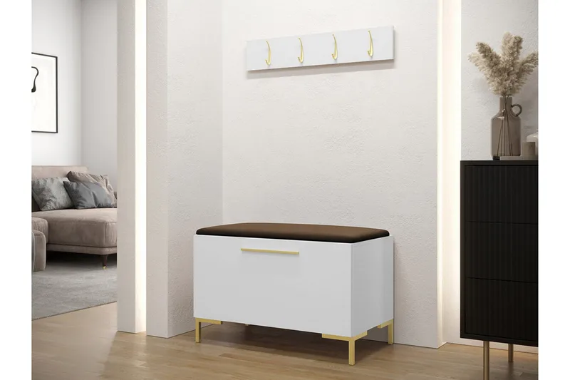 Dunvegan Hallmöbelset 84x44 cm - Vit - Products - Möbler - Hallmöbler - Möbelset för hall & entre