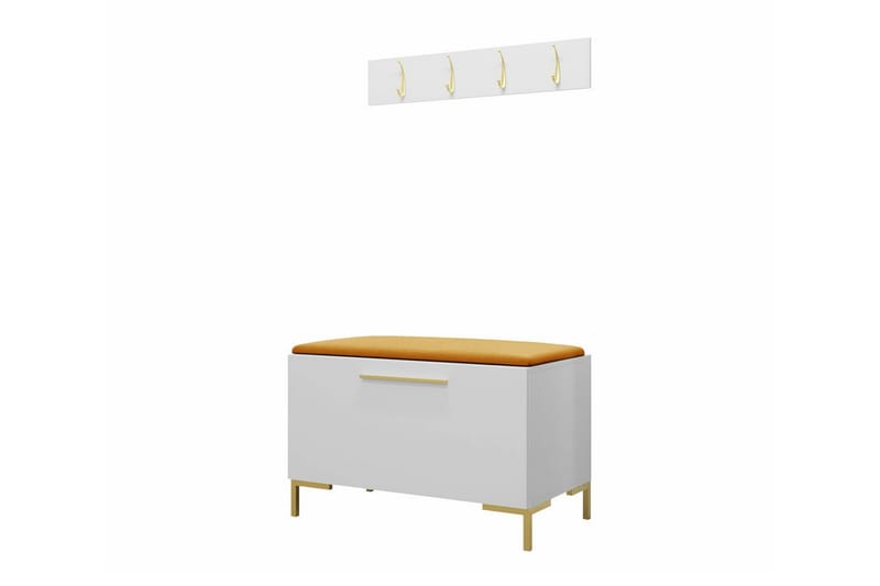 Dunvegan Hallmöbelset 84x44 cm White - Products - Möbler - Hallmöbler - Möbelset för hall & entre