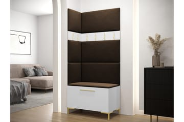 Dunvegan Hallmöbelset 84x46 cm - Vit - Products - Möbler - Hallmöbler - Möbelset för hall & entre