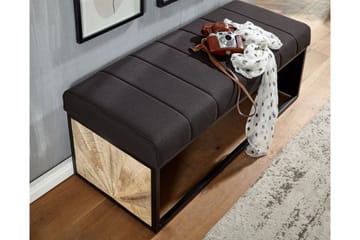 Tultered Sittbänk 105 cm - Svart - Products - Möbler - Hallmöbler - Hallbänk