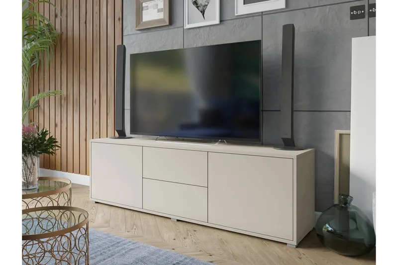 Agawal Tv-bänk 141 cm - Beige - Products - Möbler - TV- & Mediamöbler - TV bänk & mediabänk