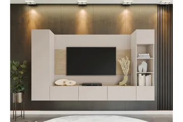 Bernice Tv-skåp 260x38 cm - Beige - Products - Möbler - TV- & Mediamöbler - TV-möbelset