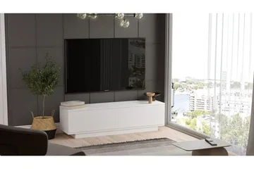 Caswell Tv-bänk 140 cm - Vit - Products - Möbler - TV- & Mediamöbler - TV bänk & mediabänk