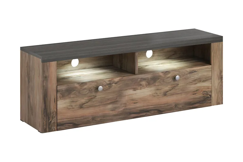 Cicely TV-bänk 140 cm, Mörkbrun