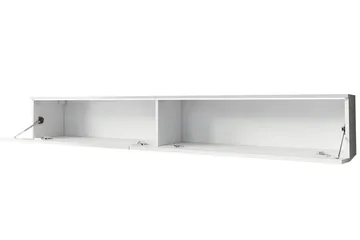 Cuguen Tv-skåp 180 cm Vit LED - Ljus Natur - Products - Möbler - TV- & Mediamöbler - TV-skåp