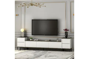 Imaj Tv-bänk 260 cm - Guld/Svart/Vit - Products - Möbler - TV- & Mediamöbler - TV bänk & mediabänk