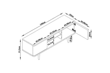 Lowboard Alandra - Products - Möbler - TV- & Mediamöbler - TV bänk & mediabänk