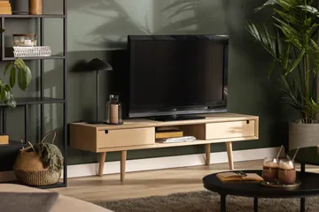 Myrviken TV-bänk 160 cm - Vitpigmenterad Ek - Products - Möbler - TV- & Mediamöbler - TV bänk & mediabänk