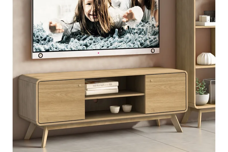 Olivet Tv-bänk 140 cm - Natur - Products - Möbler - TV- & Mediamöbler - TV bänk & mediabänk