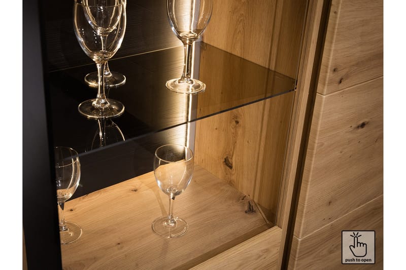 Quant 41x155 cm - Ek/Svart - Products - Möbler - TV- & Mediamöbler - TV bänk & mediabänk