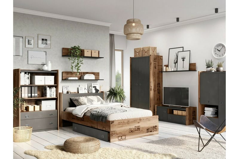 Rathmore Tv-skåp 110 cm - Grå - Products - Möbler - TV- & Mediamöbler - TV-skåp