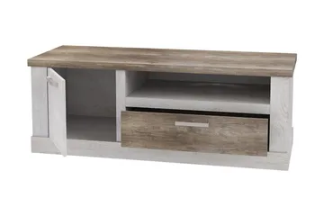 Talebi TV-Bänk 140 cm - Brun/Vit - Products - Möbler - TV- & Mediamöbler - TV bänk & mediabänk