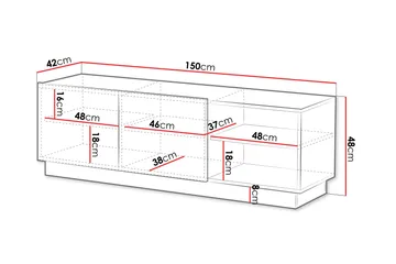 Torvalen Tv-bänk 150 cm - Beige - Products - Möbler - TV- & Mediamöbler - TV bänk & mediabänk