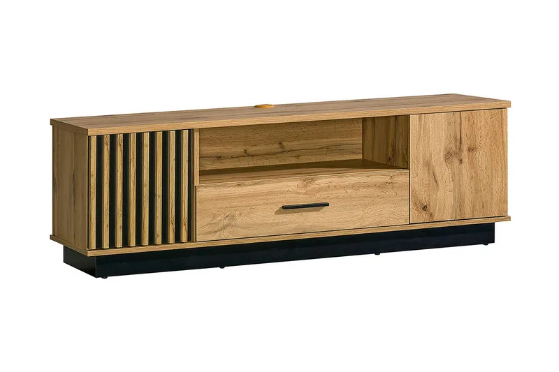 Tv-bänk - Svart|Ek - Products - Möbler - TV- & Mediamöbler - TV bänk & mediabänk