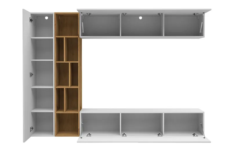 Tv-bänk - Vit|Ek - Products - Möbler - TV- & Mediamöbler - TV bänk & mediabänk