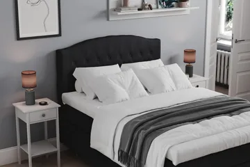 Belda Kontinentalsäng 120x200Fast - Svart - Products - Möbler - Säng - Enkelsäng