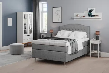 Belda Kontinentalsäng 140x200Medium - Grå - Products - Möbler - Säng - Kontinentalsäng