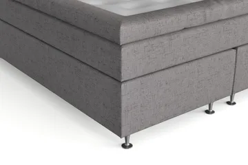Belda Kontinentalsäng 160x200Fast/Medium - Grå - Products - Möbler - Säng - Kontinentalsäng