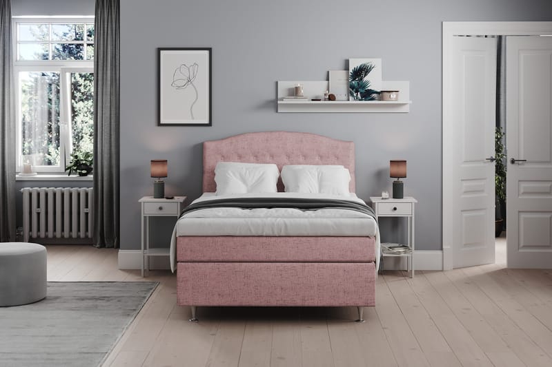 Belda Sängpaket 120x200 Medium - Rosa - Products - Möbler - Säng - Enkelsäng