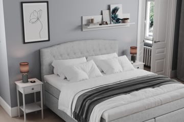 Belda Sängpaket 180x200 Fast - Ljusgrå - Products - Möbler - Säng - Kontinentalsäng