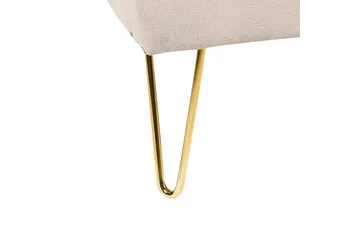 Benicio Sängram 160x200 cm - Beige/Guld - Products - Möbler - Säng - Sängram & sängstomme