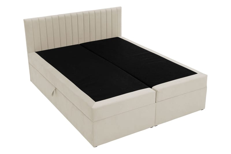Calrosor Sängpaket Kontinentalsäng med Förvaring 160x200 cm - Beige - Products - Möbler - Säng - Komplett sängpaket