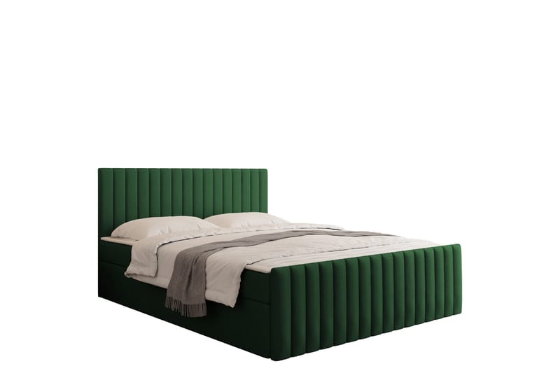 Calrosor Sängpaket Kontinentalsäng med Förvaring 180x200 cm, Grön