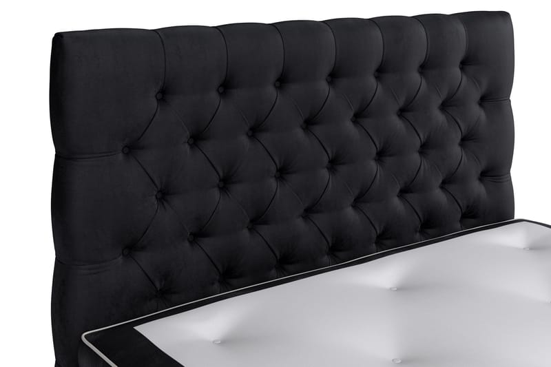 Celine Kontinentalsäng 140x200cm - Svart/Sammet - Products - Möbler - Säng - Kontinentalsäng