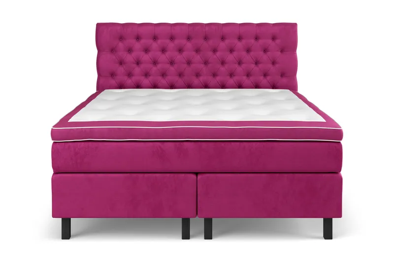 Celine Kontinentalsäng 160x200cm - Rosa/Sammet - Products - Möbler - Säng - Kontinentalsäng