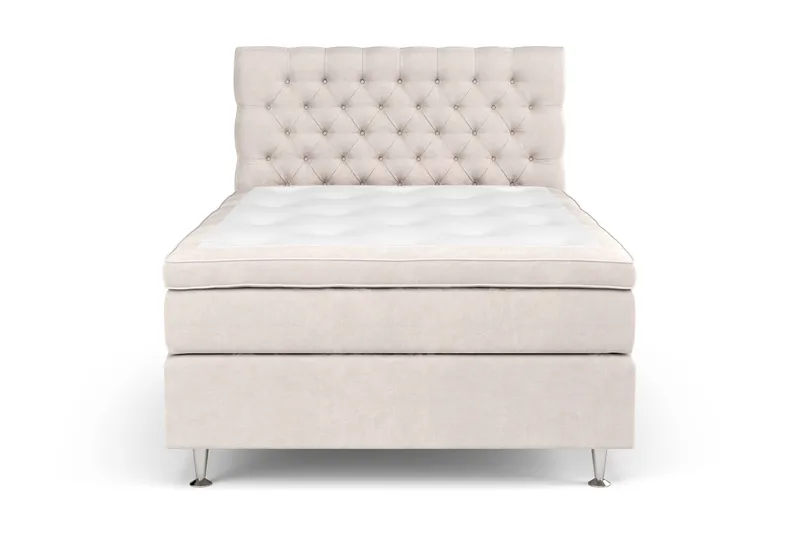 Celine Sängpaket 120x200 cm, Beige / Sammet