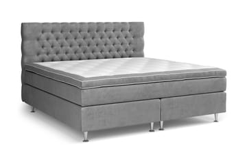 Celine Sängpaket 210x210cm - Grå/Sammet - Products - Möbler - Säng - Kontinentalsäng