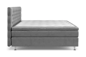 Celine Sängpaket 210x210cm - Grå/Sammet - Products - Möbler - Säng - Kontinentalsäng