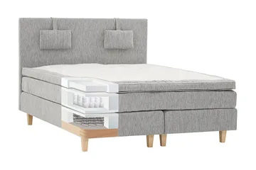 Charleston Kontinentalsäng 120 - Ljusgrå - Products - Möbler - Säng - Enkelsäng