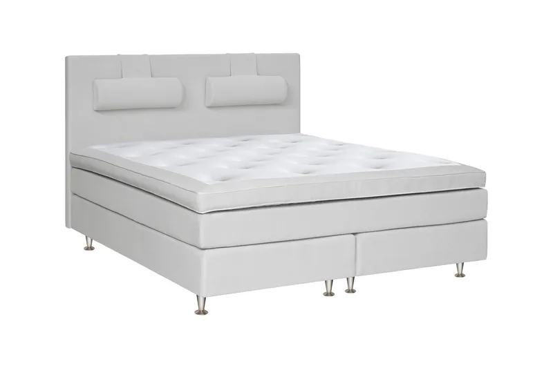 Charleston Kontinentalsäng 160x200 Fast Valbar Malaga, Malaga Ljusgrå