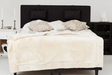 Charleston Kontinentalsäng 160x200 Fast Polyeterskum - Svart - Products - Möbler - Säng - Kontinentalsäng