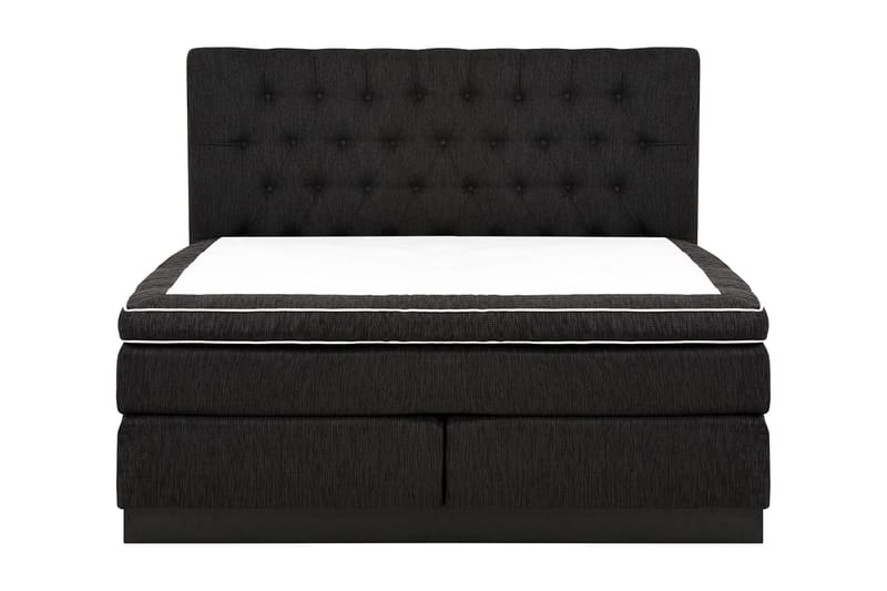 Charleston Kontinentalsäng 180x200 Fast Polyeterskum, Svart